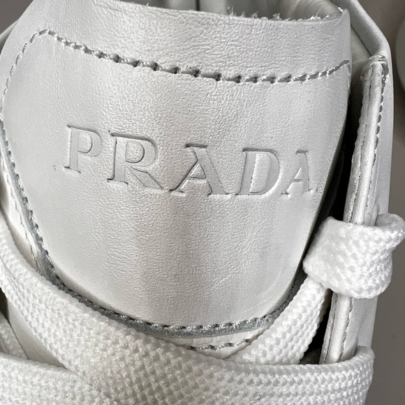 RARE NWT Prada Linea  Rossa High  Top Sneakers Men’s Tennis Shoes Sz 10 4T288210 - Picture 7 of 10